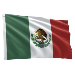 Bandeira México Sublimada 1,50m x 0,90m