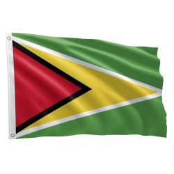 Bandeira Guiana Sublimada 1,50m x 0,90m