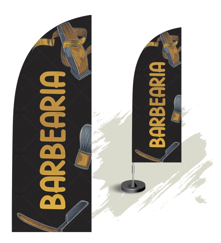 Wind Banner Barbearia - Fadrix - Modelo 02