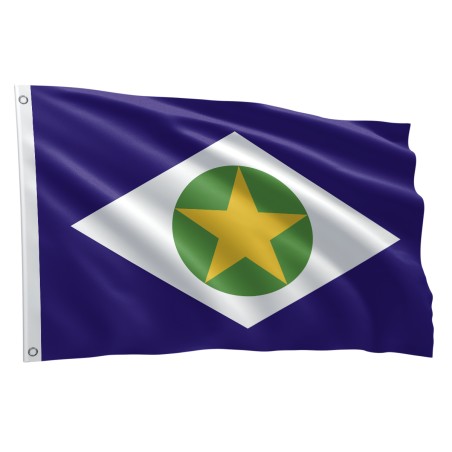 Bandeira Estado Mato Grosso Sublimada 1,50m x 0,90m
