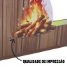 Placa Decoração Interativa Festa Junina Arraiá São João Quadrilha MDF Adesivado 40x60cm