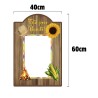 Placa Decoração Interativa Festa Junina Arraiá São João Quadrilha MDF Adesivado 40x60cm