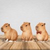 Kit 3 Totens Display MDF Festa Decoração Adesivado Pézinho Capivara