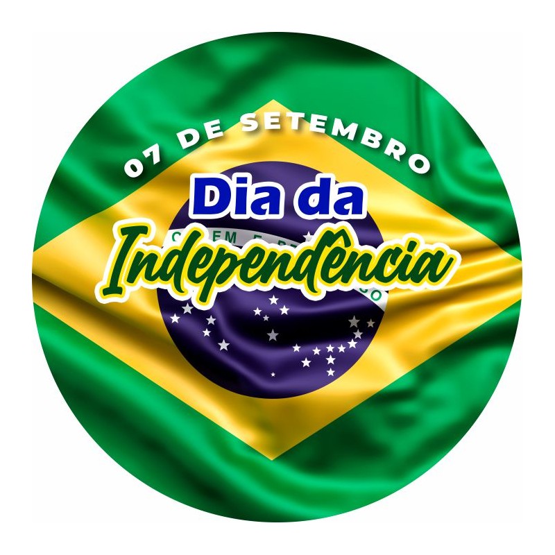 Painel Redondo Veste Facil C/ Elastico 1,50m Dia da Independência