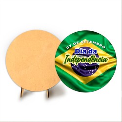 Painel Veste Facil C/ Elastico 50cm Sublimado Dia da Independência + Suporte MDF