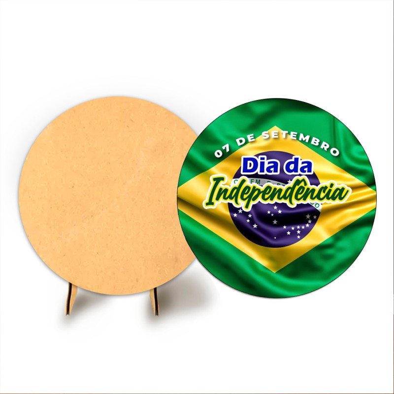 Painel Veste Facil C/ Elastico 50cm Sublimado Dia da Independência + Suporte MDF