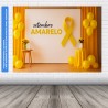Fundo Fotografico Setembro Amarelo Tecido