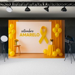 Fundo Fotografico Setembro Amarelo Tecido