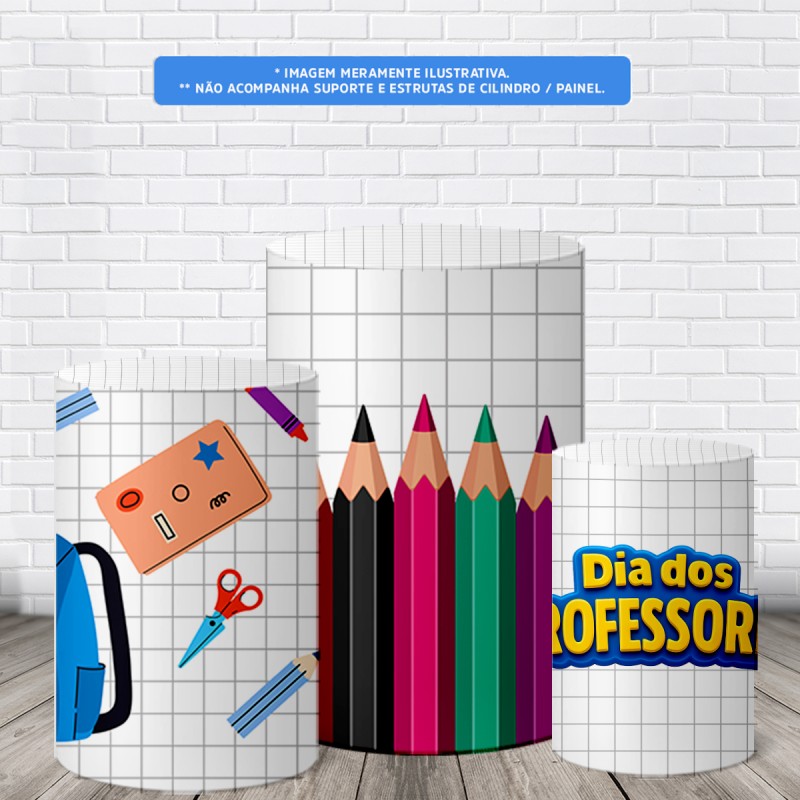 Trio Capas De Cilindro C/ Elastico Dia dos Professores