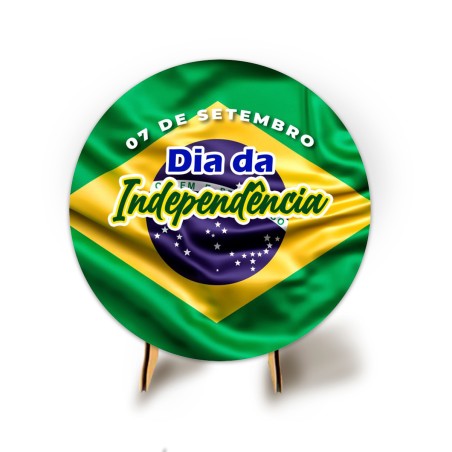 Painel Redondo Veste Facil C/ Elastico 50cm Dia da Independência