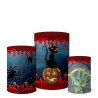 Trio Capas De Cilindro C/ Elástico Halloween
