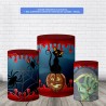 Trio Capas De Cilindro C/ Elástico Halloween