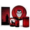 Trio Capas Cilindro + Painel 1,50m + Painel Lateral Halloween