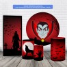 Trio Capas Cilindro + Painel 1,50m + Painel Lateral Halloween