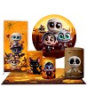 Trio Capas Cilindro + Painel + Lateral e Tapete Halloween