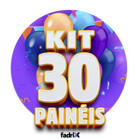 Painel Redondo 1,50m Veste Fácil C/ Elástico - Kit C/ 30unds