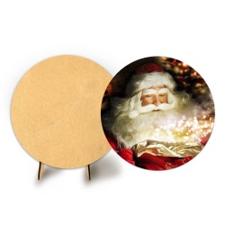 Painel Veste Facil C/ Elastico 50cm Sublimado Natal + Suporte MDF