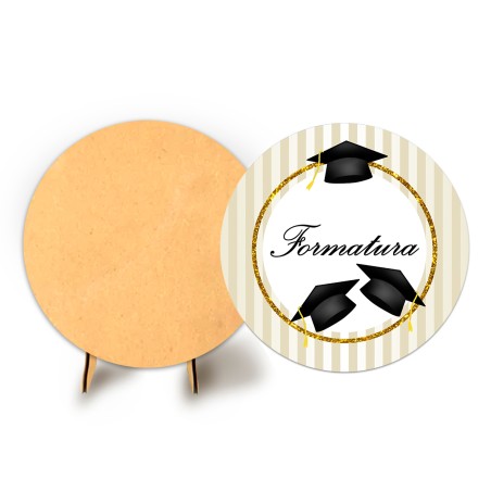 Painel Veste Facil C/ Elastico 50cm Sublimado Formatura + Suporte MDF