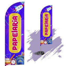 Wind Banner Completo 3mt Papelaria