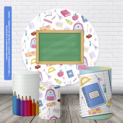 Trio Capas Cilindro + Painel Redondo Formatura