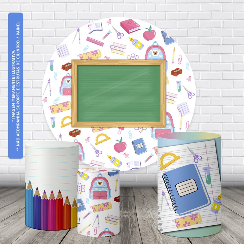 Trio Capas Cilindro + Painel Redondo Formatura