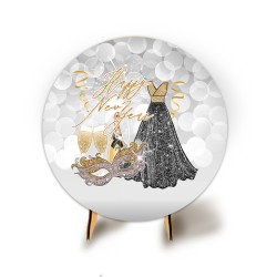 Painel Redondo Veste Facil C/ Elastico 50cm Ano Novo