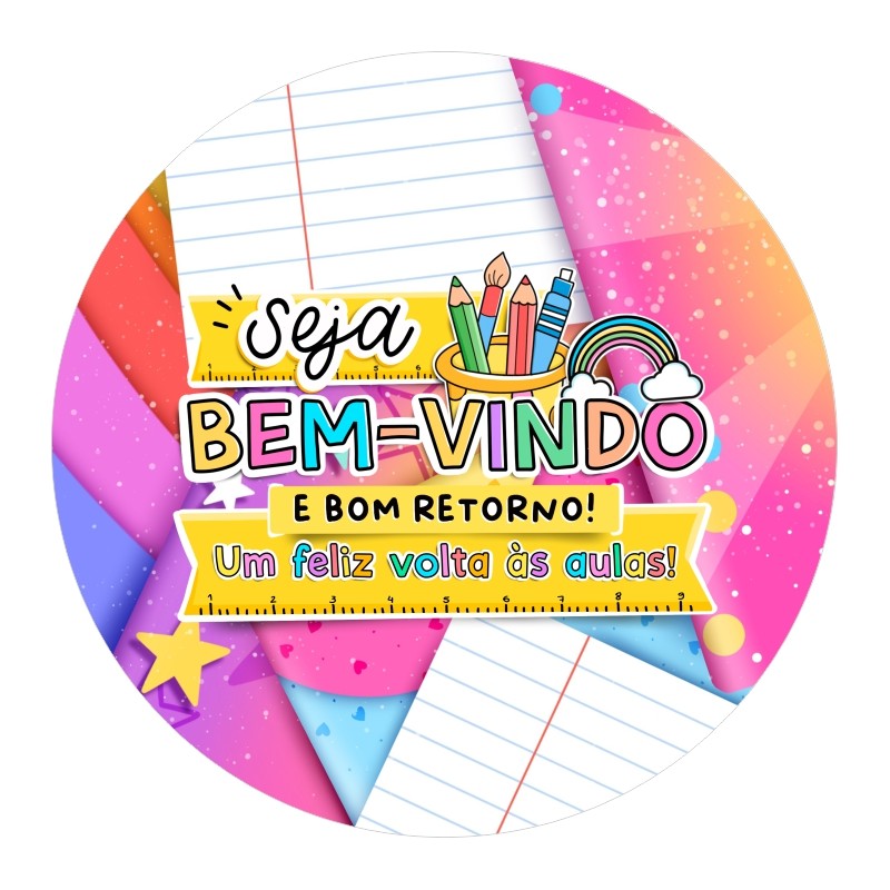 Painel Redondo Veste Facil C/ Elastico 1,50m Volta as Aulas