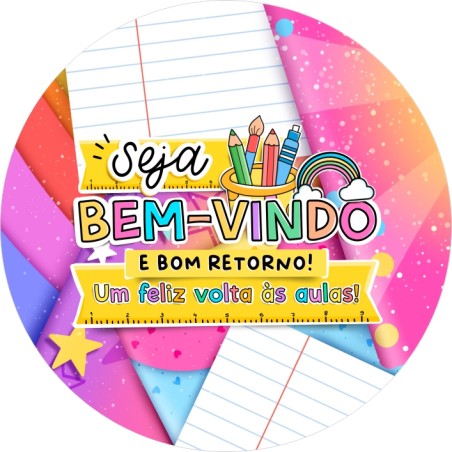 Painel Redondo Veste Facil C/ Elastico 1,50m Volta as Aulas