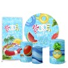 Trio Capas Cilindro + Painel Redondo + Lateral Pool Party