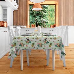 Toalha de Mesa Tropical Retangular Microfibra 2,20 x 1,45m
