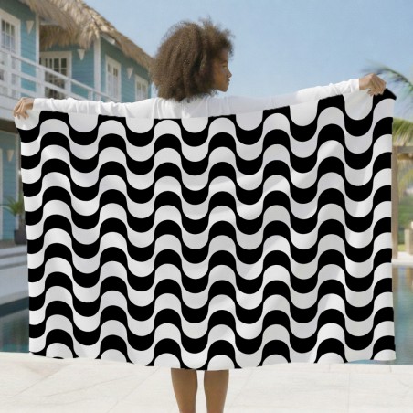 Canga Saída de Praia Colorida Poliéster Tecido Verão Rio de Janeiro Estampado 0,95 x 1,40m