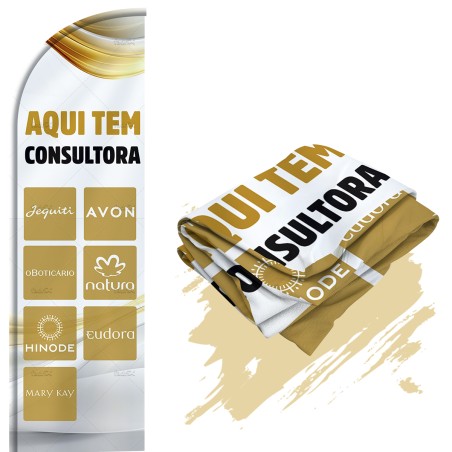Bandeira Para Wind Banner - Somente Tecido Aqui tem Consultora