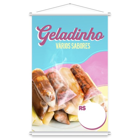 Banner Pronto Geladinho 60x90cm