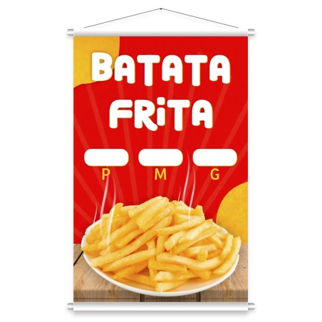 Banner Pronto Batata Frita 60x90cm