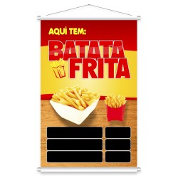 Banner Pronto Batata Frita Tamanhos 60x90cm