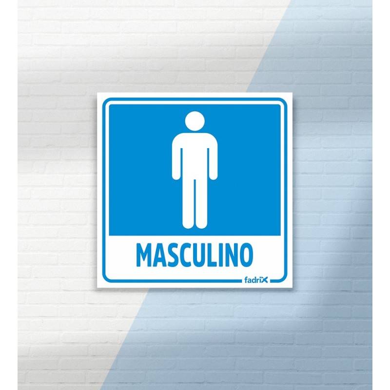 Placa Banheiro Masculino - Placas Informativas -1
