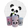 Trio Capas Cilindro + Painel 1,50m Panda