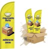 Wind Banner Dupla Face 3mt Mercado Livre Kit C/ 2unds