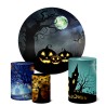 Trio Capas Cilindro + Painel 1,50m Halloween